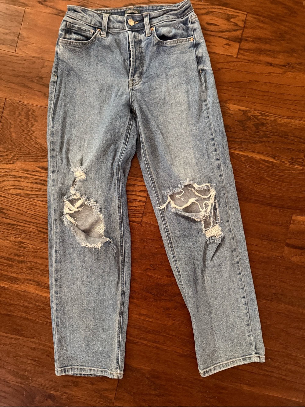 wild fable Light Blue Distressed Boyfriend Jeans
